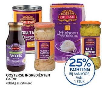Promoties Oosterse ingrediénten go-tan - Go Tan - Geldig van 28/02/2018 tot 13/03/2018 bij Alvo