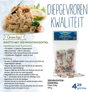 Promoties Zeevruchtencocktail fisker daily - Fisker - Geldig van 28/02/2018 tot 13/03/2018 bij Alvo