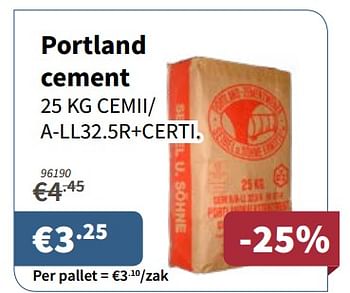 Promoties Portland cement - Portland - Geldig van 15/02/2018 tot 28/02/2018 bij Cevo Market