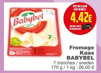 Promoties Fromage kaas babybel - Babybel - Geldig van 20/02/2018 tot 26/02/2018 bij Cora