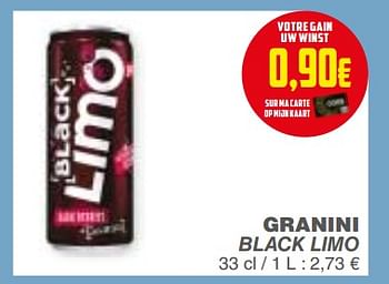 Promotions Granini black limo - Granini - Valide de 20/02/2018 à 26/02/2018 chez Cora