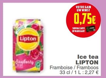Promotions Ice tea lipton - Lipton - Valide de 20/02/2018 à 26/02/2018 chez Cora