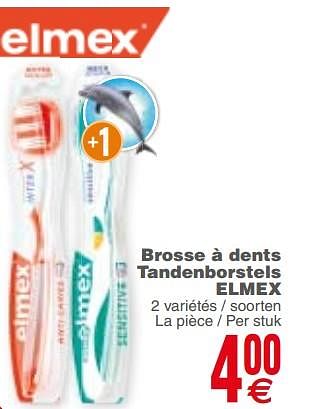 Promotions Brosse à dents tandenborstels elmex - Elmex - Valide de 20/02/2018 à 26/02/2018 chez Cora
