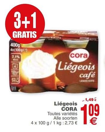 Promoties Liégeois cora toutes variétés - Huismerk - Cora - Geldig van 20/02/2018 tot 26/02/2018 bij Cora