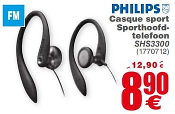 Promoties Philips casque hoofdtelefoon shs3300 - Philips - Geldig van 20/02/2018 tot 05/03/2018 bij Cora