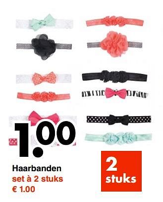 Promoties Haarbanden - Huismerk - Wibra - Geldig van 19/02/2018 tot 03/03/2018 bij Wibra
