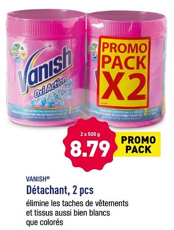 Promotions Vanish détachant - Vanish - Valide de 19/02/2018 à 24/02/2018 chez Aldi