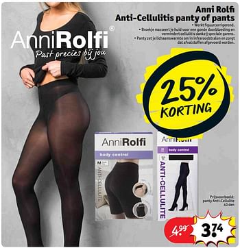 Promoties Panty anti-cellulite - Anni Rolfi - Geldig van 20/02/2018 tot 25/02/2018 bij Kruidvat