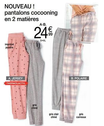 Promoties Pantalons - Huismerk - Damart - Geldig van 02/01/2018 tot 15/06/2018 bij Damart