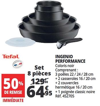 Promotions Tefal ingenio performance - Tefal - Valide de 21/02/2018 à 27/02/2018 chez Auchan Ronq