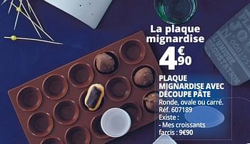 Promotions Plaque mignardise avec découpe pâte - Produit Maison - Auchan Ronq - Valide de 21/02/2018 à 27/02/2018 chez Auchan Ronq