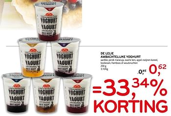 Promoties De lelie ambachtelijke yoghurt - De Lelie - Geldig van 21/02/2018 tot 28/02/2018 bij C&B