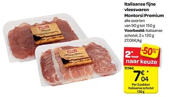 Promoties Italiaanse fijne vleeswaren montorsi premium - Montorsi - Geldig van 21/02/2018 tot 05/03/2018 bij Carrefour