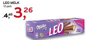 Promoties Leo melk milka - Milka - Geldig van 21/02/2018 tot 28/02/2018 bij C&B