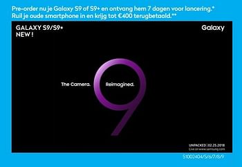 Promoties Galaxy s9-s9+ - Galaxy - Geldig van 26/02/2018 tot 25/03/2018 bij Krefel