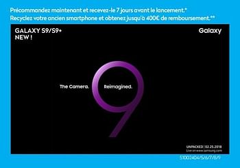 Promotions Galaxy s9-s9+ new ! - Galaxy - Valide de 26/02/2018 à 25/03/2018 chez Krefel