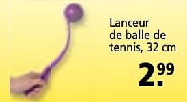 Promotions Lanceur de balle de tennis - Produit maison - Maxi Zoo - Valide de 12/03/2018 à 25/03/2018 chez Maxi Zoo