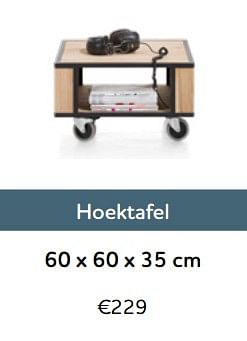 Promotions Hoektafel - Produit Maison - Xooon - Valide de 01/11/2017 à 30/04/2018 chez Xooon