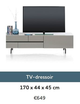 Promoties Tv-dressoir - Huismerk - Xooon - Geldig van 01/11/2017 tot 30/04/2018 bij Xooon