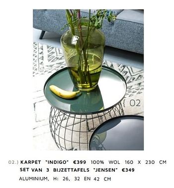 Promoties Karpet indigo - CoCo Maison - Geldig van 01/11/2017 tot 30/04/2018 bij Xooon