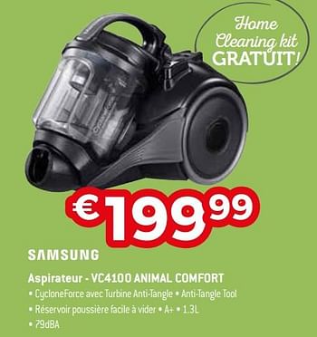 Promotions Samsung aspirateur - vc4100 animal comfort - Samsung - Valide de 19/02/2018 à 31/03/2018 chez Exellent