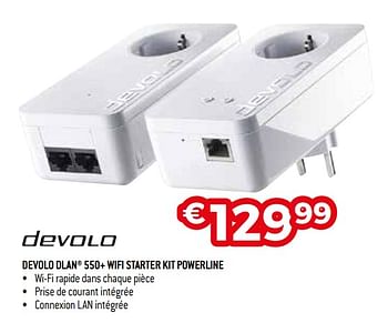 Promotions Devolo dlan 550+ wifi starter kit powerline - Devolo - Valide de 19/02/2018 à 31/03/2018 chez Exellent