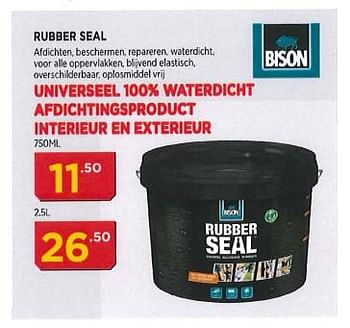 Promoties Bison rubber seal - Bison - Geldig van 01/03/2018 tot 24/03/2018 bij Bouwcenter Frans Vlaeminck