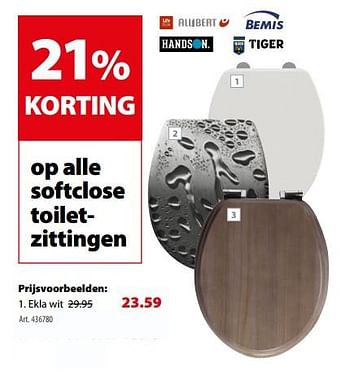 Promoties Toiletzitting ekla wit - Huismerk - Gamma - Geldig van 07/03/2018 tot 19/03/2018 bij Gamma