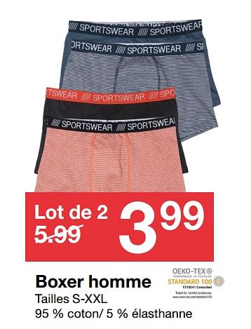 Produit maison Zeeman Boxer homme En promotion chez Zeeman