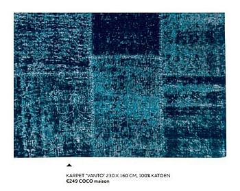 Promoties Karpet vanto - CoCo Maison - Geldig van 01/11/2017 tot 30/04/2018 bij Xooon