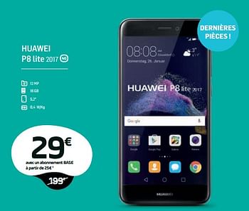 Promotions Huawei p8 lite 2017 - Huawei - Valide de 01/03/2018 à 01/04/2018 chez Base