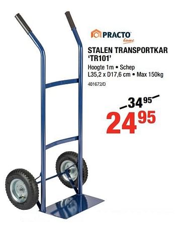 Promotions Stalen transportkar tr101 - Practo - Valide de 01/03/2018 à 18/03/2018 chez HandyHome