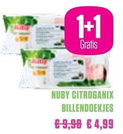 Promoties Nuby citroganix billendoekjes - Nuby - Geldig van 01/03/2018 tot 30/05/2018 bij Medi-Market