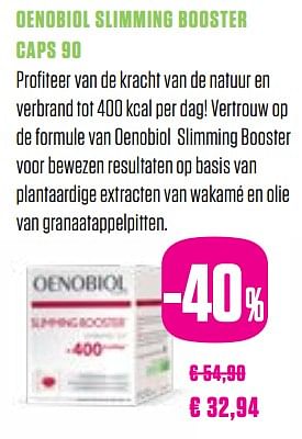 Promoties Oenobiol slimming booster caps 90 - Oenobiol - Geldig van 01/03/2018 tot 30/05/2018 bij Medi-Market