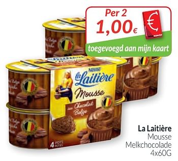 Promotions Nestlé la laitière mousse melkchocolade - Nestlé - Valide de 01/03/2018 à 01/04/2018 chez Intermarche