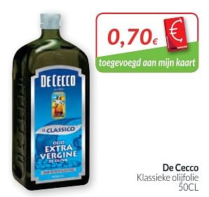 Promoties De cecco klassieke olijfolie - De Cecco - Geldig van 01/03/2018 tot 01/04/2018 bij Intermarche