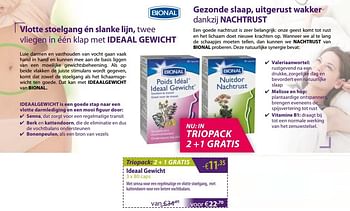 Promoties Bional ideaal gewicht - Bional - Geldig van 05/03/2018 tot 30/03/2018 bij Mannavita