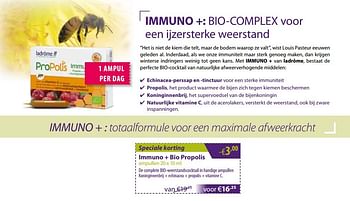 Promoties Ladrôme immuni + bio propolis - Ladrome - Geldig van 05/03/2018 tot 30/03/2018 bij Mannavita