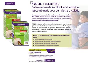 Promoties Mannavital kyolic + lecithine - Mannavital - Geldig van 05/03/2018 tot 30/03/2018 bij Mannavita