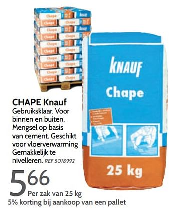 Promoties Chape knauf - Knauf - Geldig van 06/03/2018 tot 26/03/2018 bij BricoPlanit