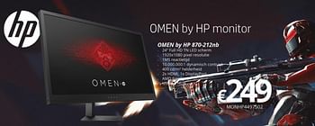 Promoties Omen by hp 870-212nb - HP - Geldig van 01/03/2018 tot 31/03/2018 bij Compudeals