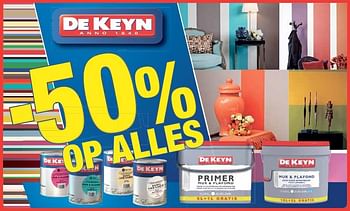 Promoties -50% op alles de keyn - De keyn - Geldig van 05/03/2018 tot 31/03/2018 bij Bouwcenter Frans Vlaeminck