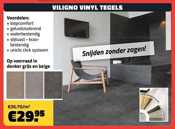 Promoties Viligno vinyl tegels - Huismerk - Bouwcenter Frans Vlaeminck - Geldig van 05/03/2018 tot 31/03/2018 bij Bouwcenter Frans Vlaeminck