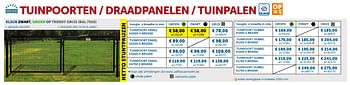 Promoties Tuinpoorten enkel - Huismerk - Zelfbouwmarkt - Geldig van 06/03/2018 tot 02/04/2018 bij Zelfbouwmarkt