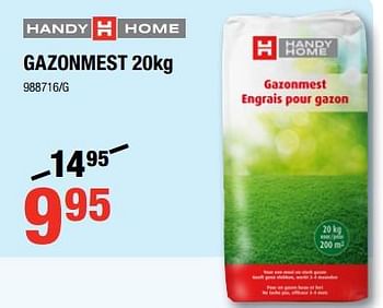 Promoties Gazonmest - Huismerk - HandyHome - Geldig van 01/03/2018 tot 18/03/2018 bij HandyHome