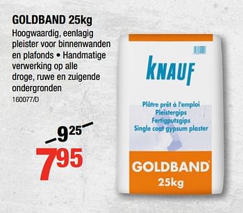Promoties Goldband - Knauf - Geldig van 01/03/2018 tot 18/03/2018 bij HandyHome