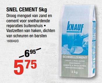 Promotions Snel cement - Knauf - Valide de 01/03/2018 à 18/03/2018 chez HandyHome