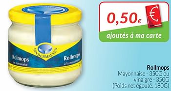 Promotions Rollmops mayonnaise ou vinaigre - Vandermaesen - Valide de 01/03/2018 à 01/04/2018 chez Intermarche