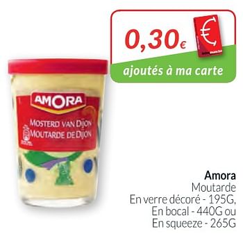 Promotions Amora moutarde en verre décoré - Amora - Valide de 01/03/2018 à 01/04/2018 chez Intermarche