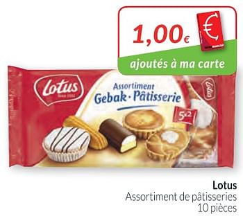 Promotions Lotus assortiment de pâtisseries - Lotus Bakeries - Valide de 01/03/2018 à 01/04/2018 chez Intermarche